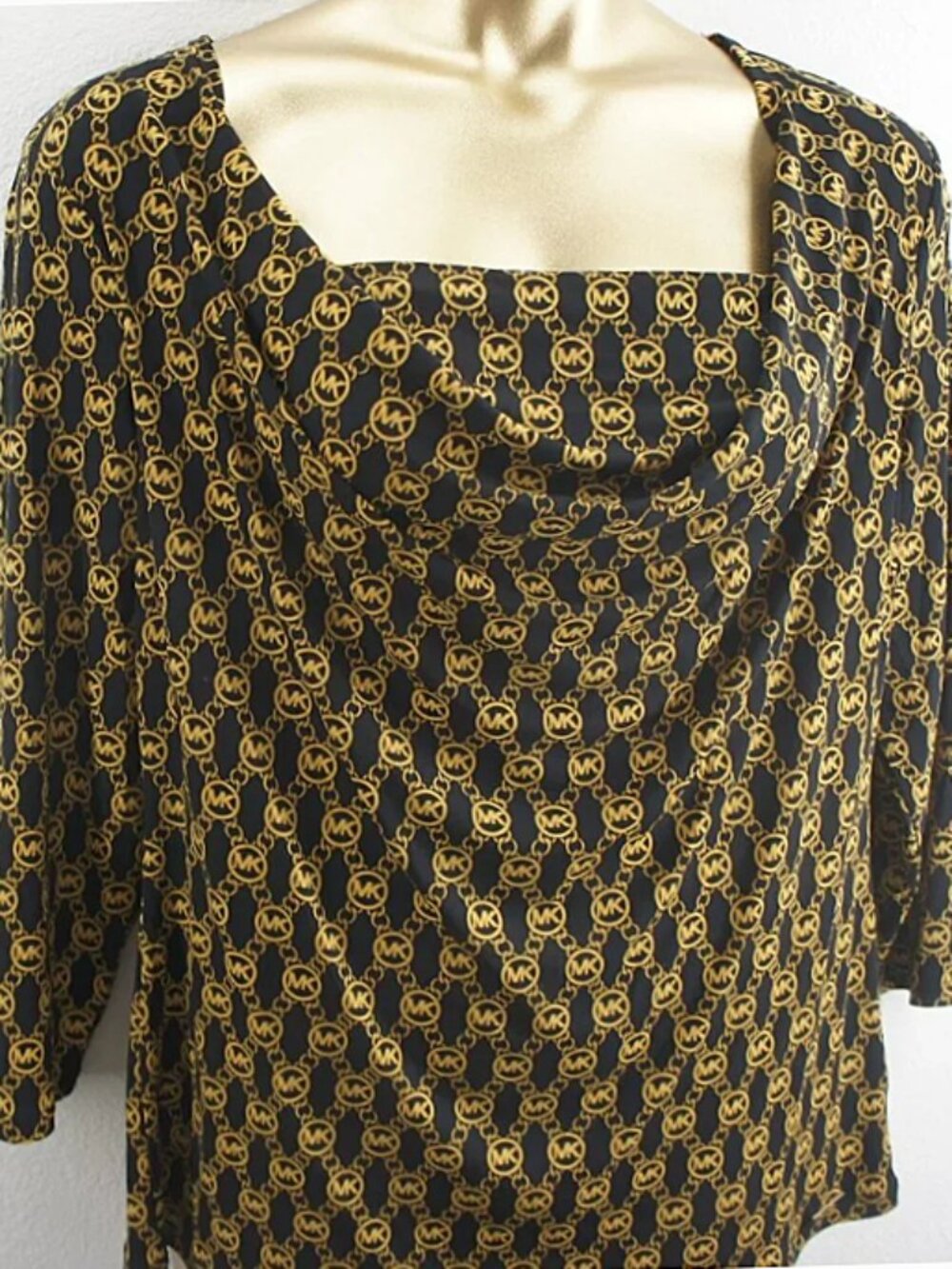 Michael Kors Logo Cowl Neck Tunic size XL